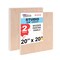 Unfinished Cradled Wood Panels for Painting, 2 Pack of 20x20 inch - Studio Birch Wooden Canvas Boards 3/4" Deep - Mixed-Media Craft, Acrylic, Oil, Encaustic, Paint Pouring Panel Board